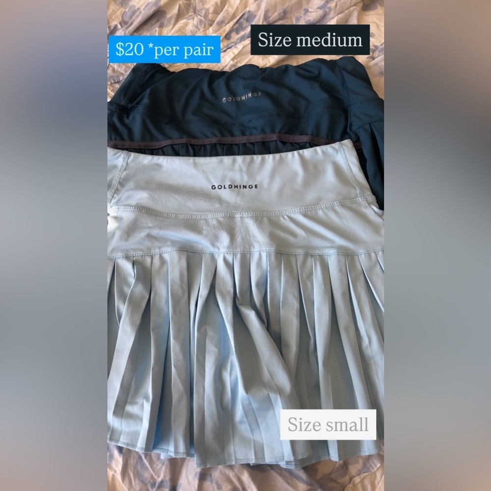 Gold hinge skirts